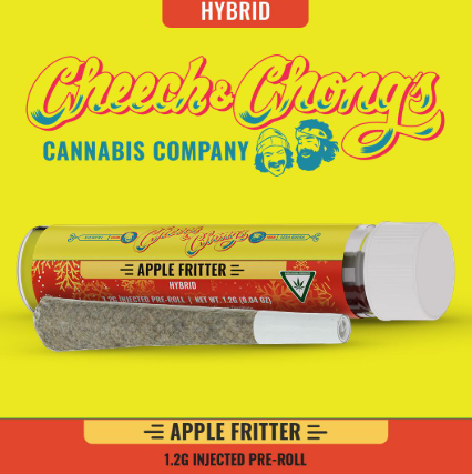 Photograph of product: Cheech & Chong Injected Infused Pre-Roll 1.2G Apple Fritter