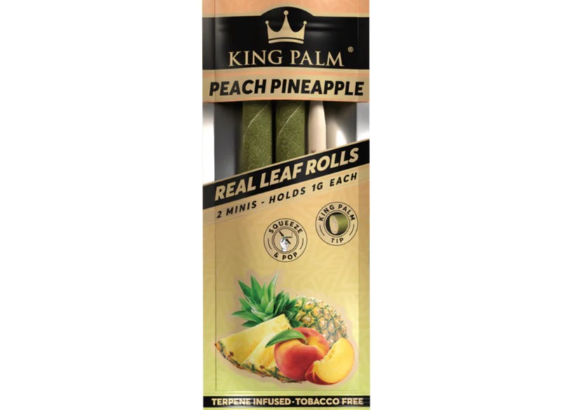 Photograph of product: King Palm 2 mini 2 Packs Peach Pineapple (YBW)