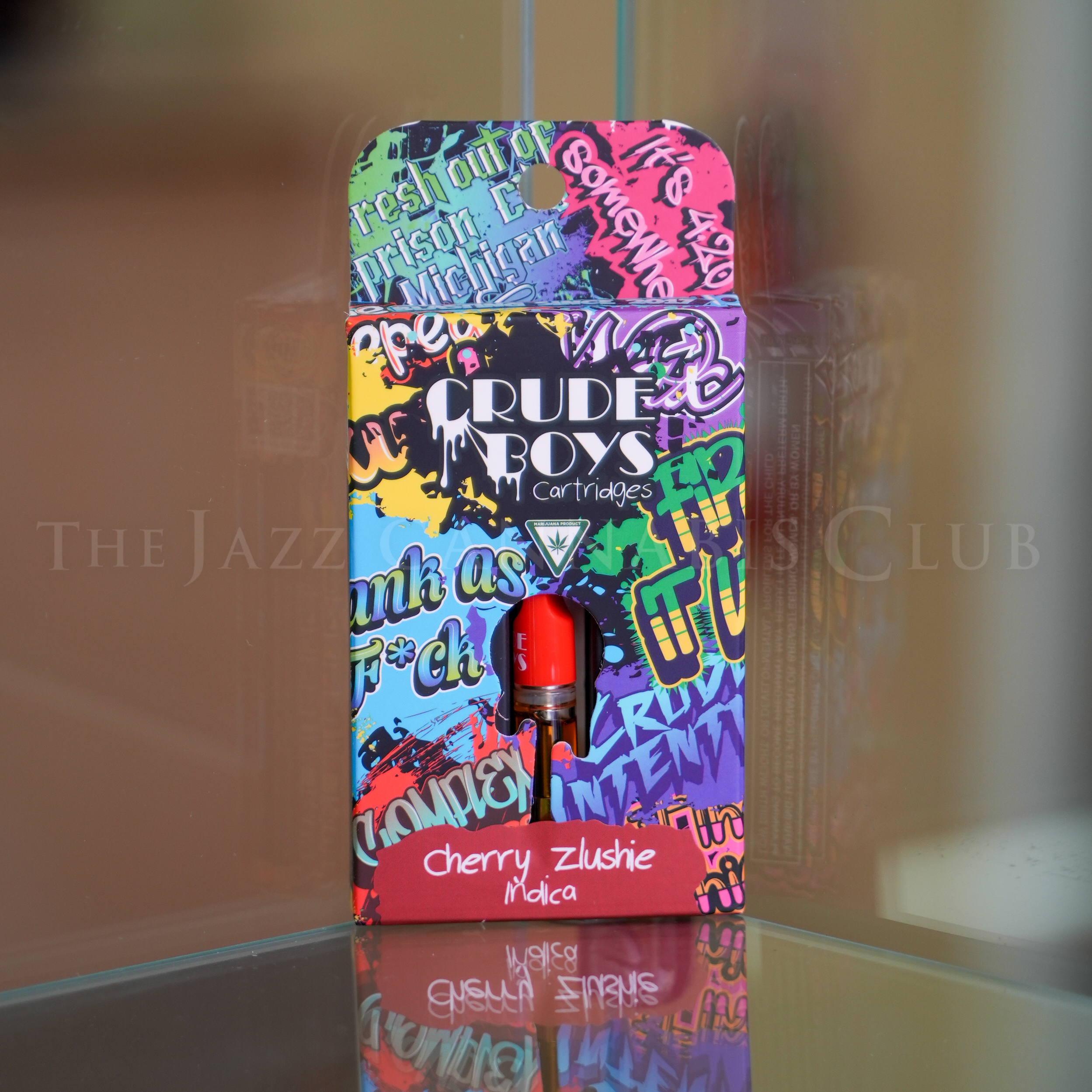 Photograph of product: Crude Boys - Cherry Zlushie Vape Cart