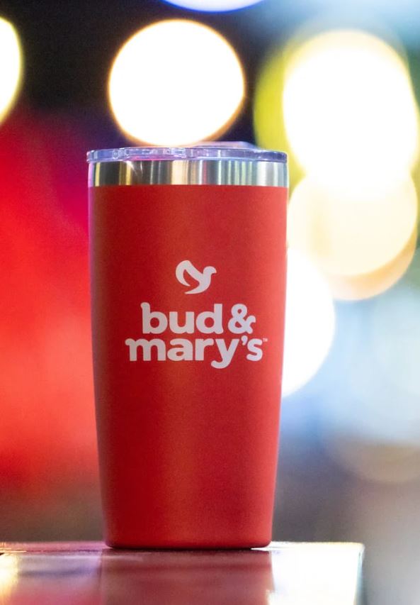 Photograph of product: Bud & Mary's | Accesories | Frosted Red Tumbler