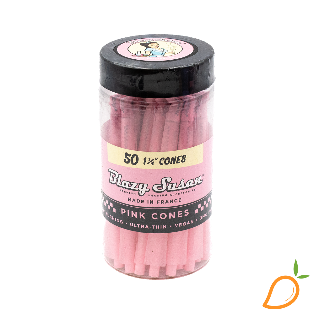 Photograph of product: 50ct 1-1/4 Pink Rolling Papers Blazy Susan