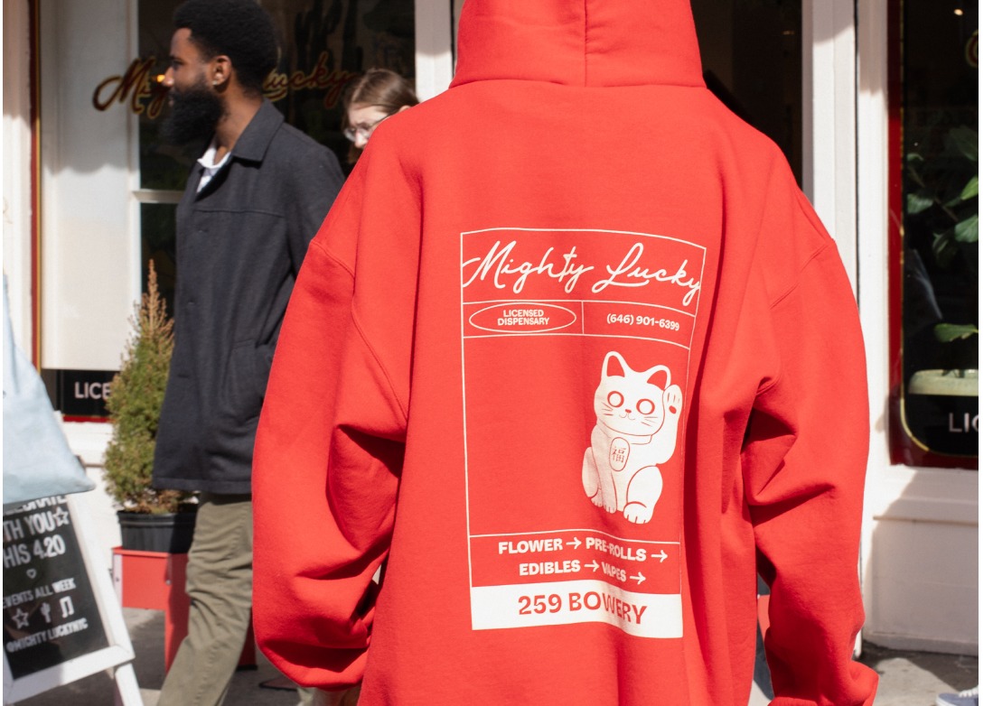 Photograph of product: Mighty Lucky Hoodie