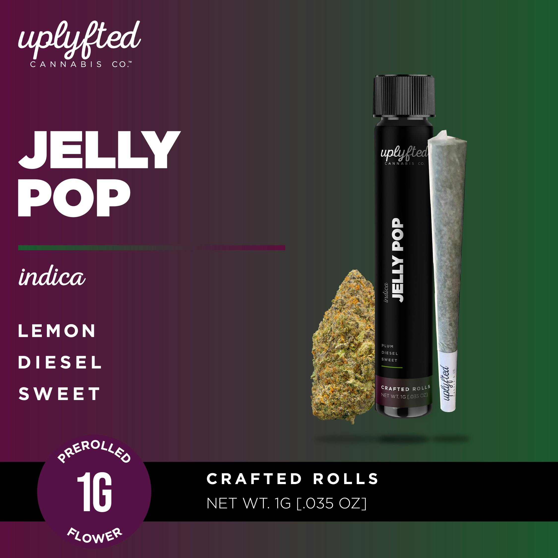 Photograph of product: Uplyfted - Jelly Pop Pre-Roll 1g | 3/$25
