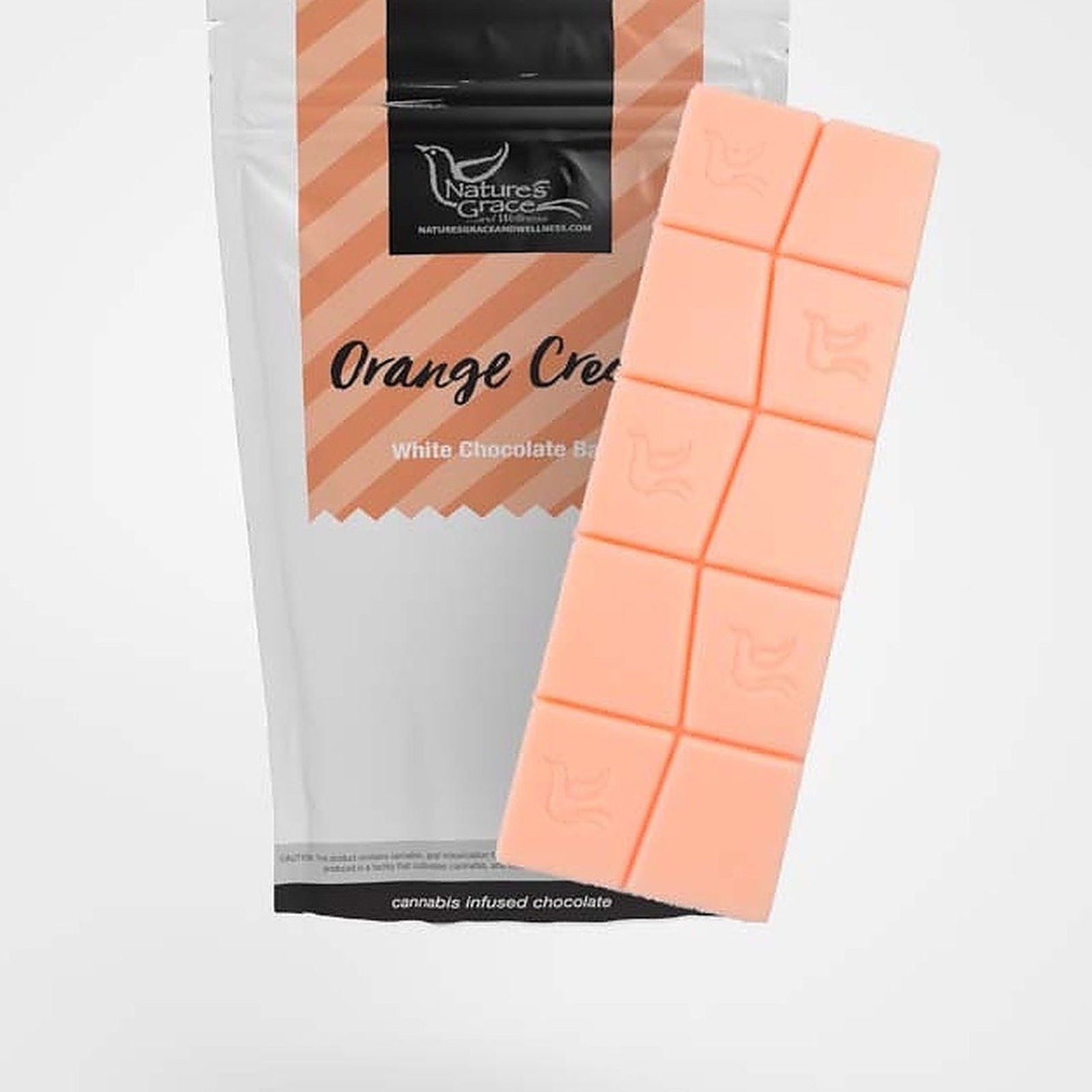 Photograph of product: Orange Cream White Chocolate Bar 10Pk- Oui'd