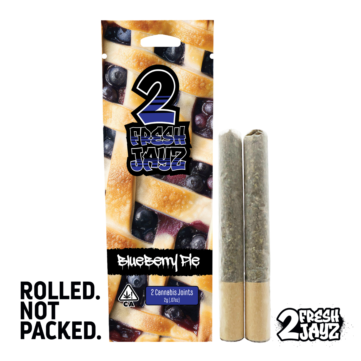 Photograph of product: 2pk - Blueberry Pie - 1g (I) - 2 Fresh Jayz
