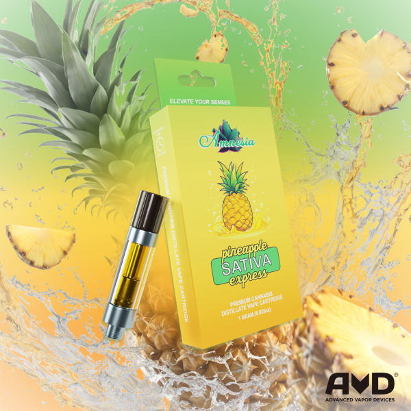 Photograph of product: Amnesia 1g Cart Pineapple Express