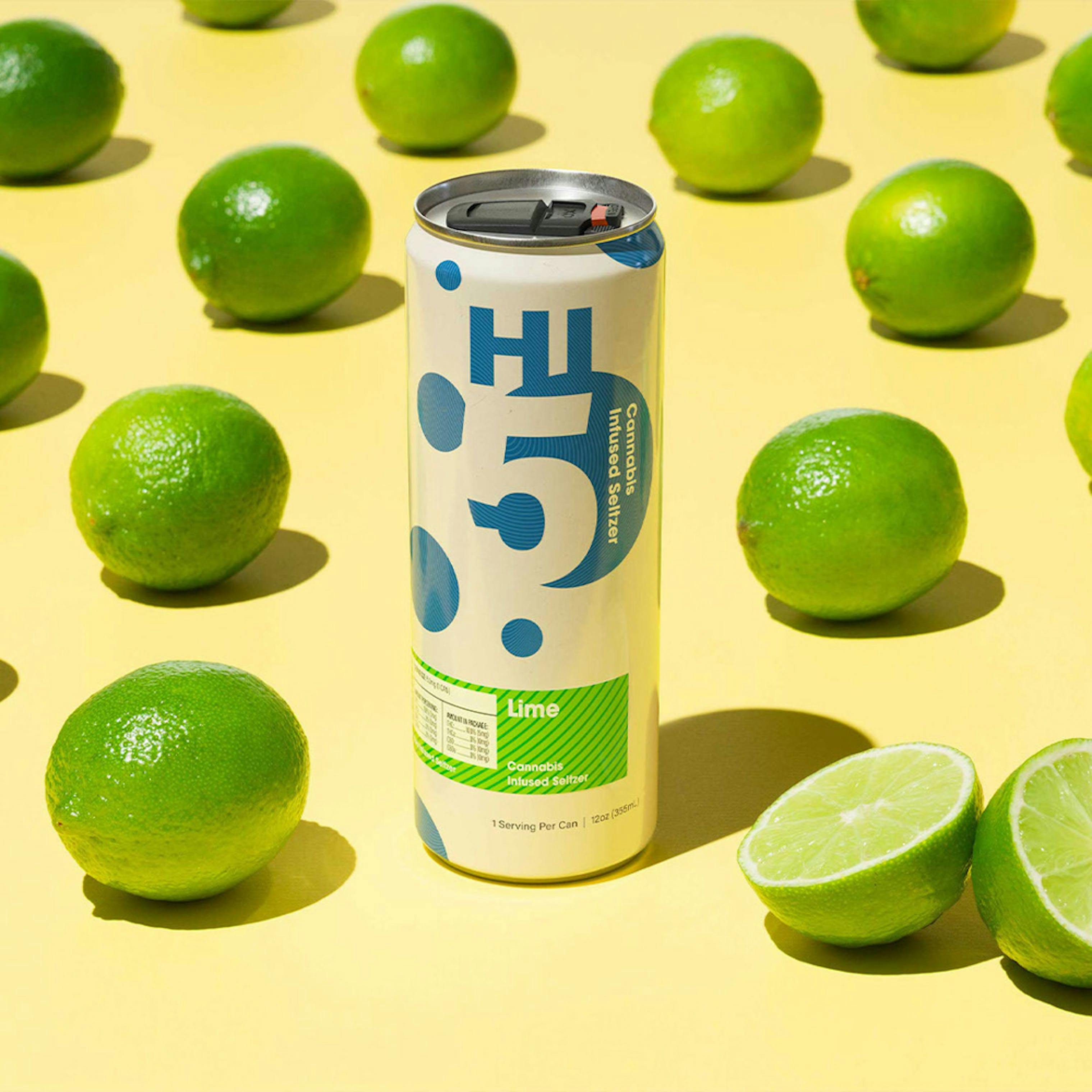 Photograph of Product: Hi5 - Lime Seltzer - 5mg