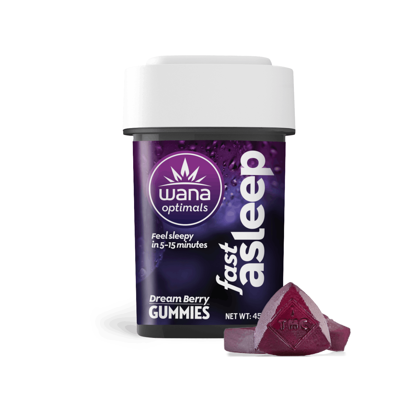 Photograph of product: Wana - Fast Asleep Gummies (20mg)