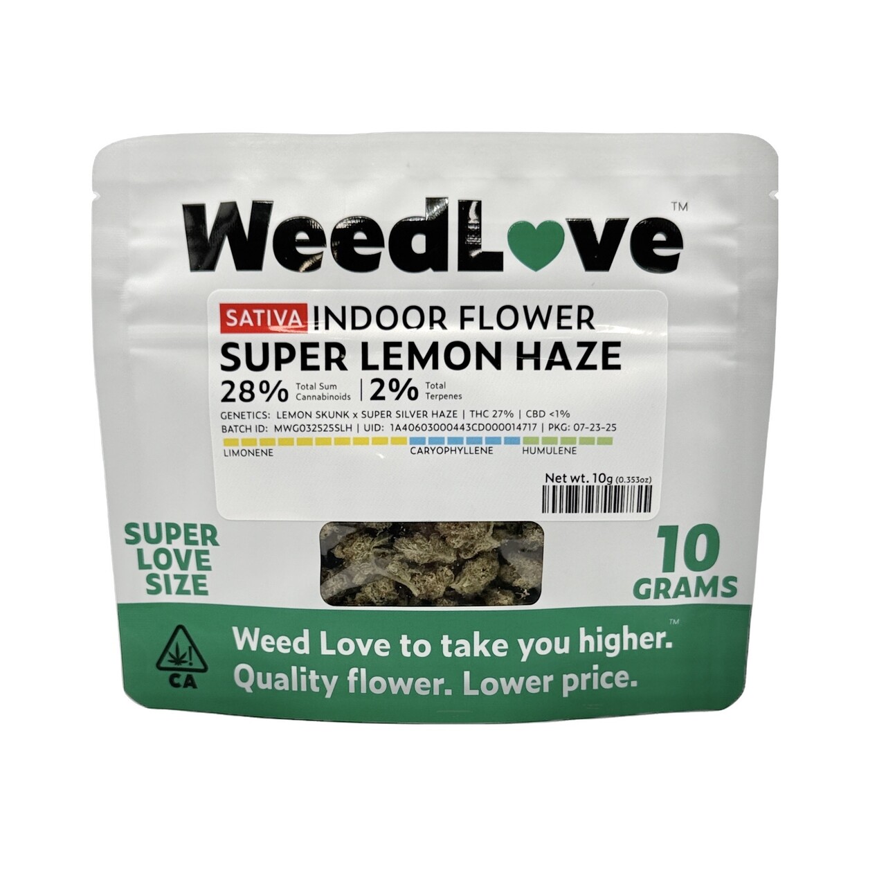 Photograph of product: SUPER LEMON HAZE 10G