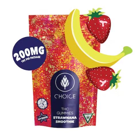 Photograph of product: Choice: Super Sour Cherry Limeade 200MG Gummies (S)