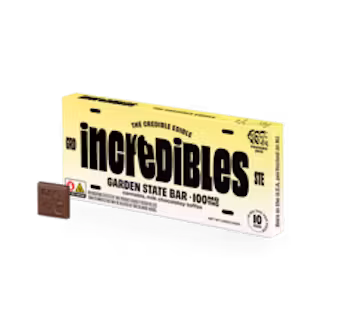 Photograph of product: Incredibles - Garden State Chocolate Bar 100mg