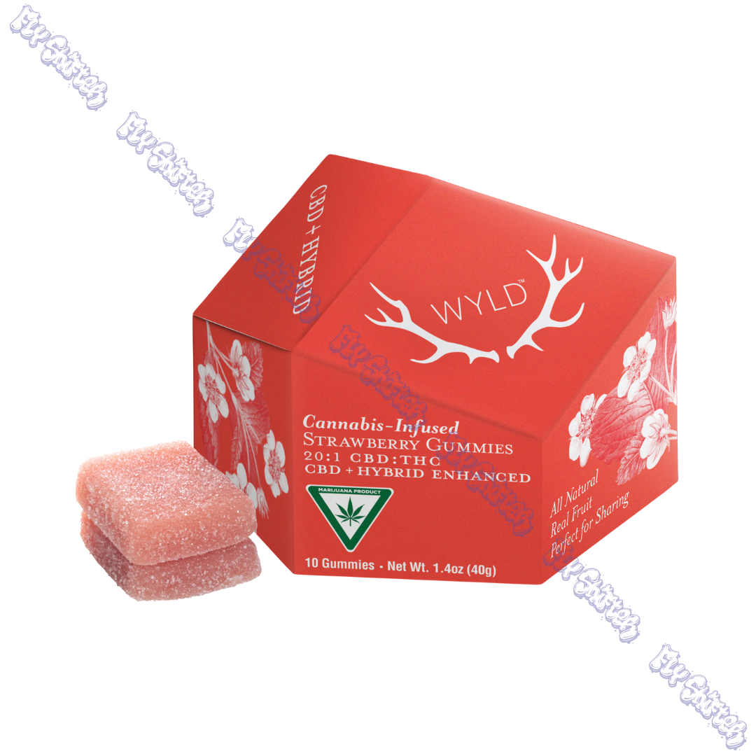 Photograph of product: WYLD Strawberry Gummies TH-oui/CBD 10mg/200mg