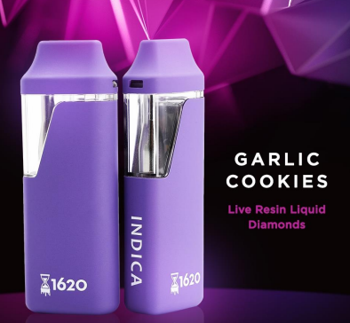 Photograph of product: 1620 Pen Liquid Diamond 1000mg: Garlic Cookies