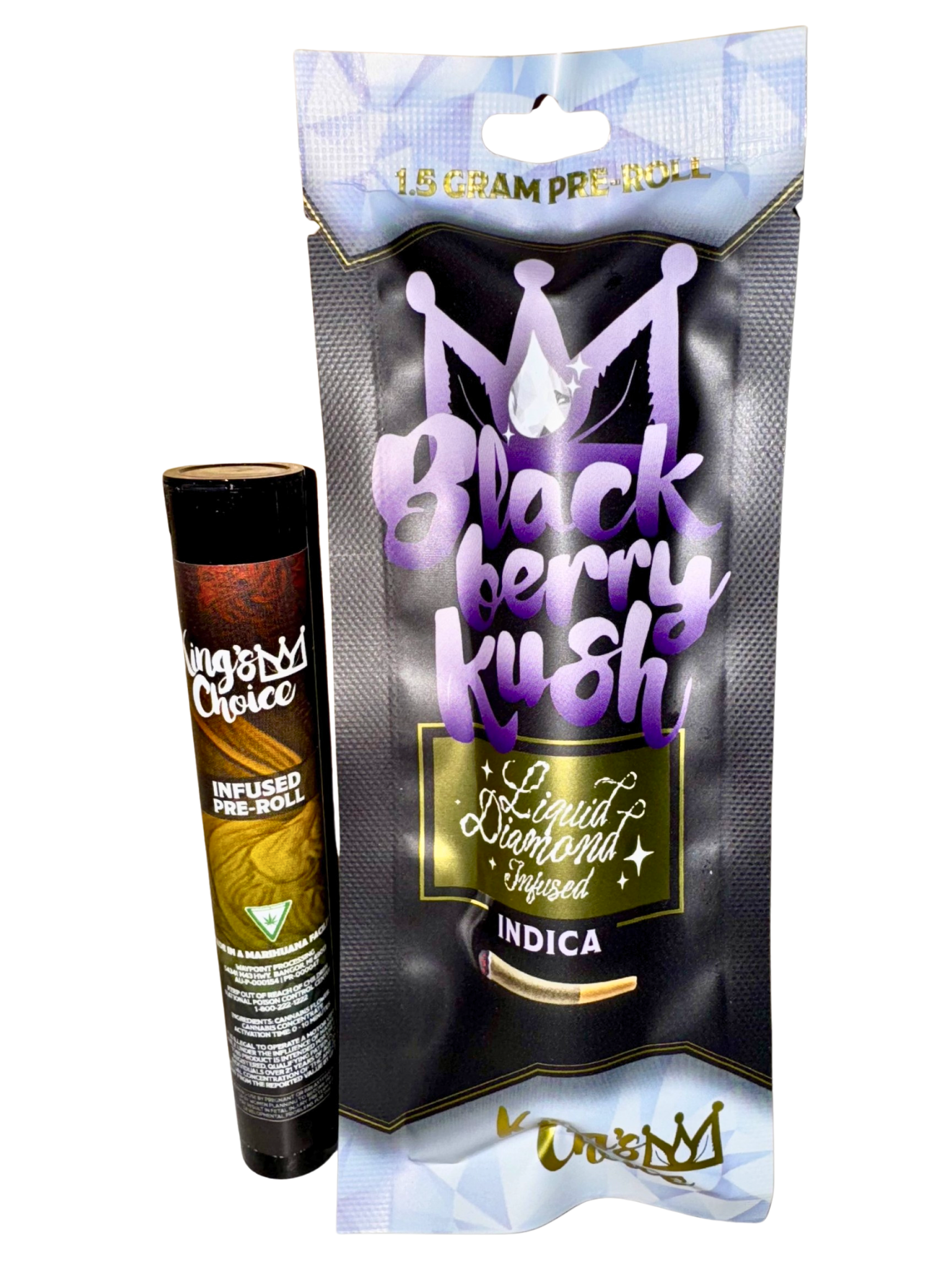 Photograph of product: Blackberry Kush Liquid Diamond Infused PR