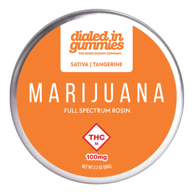 Photograph of product: 100mg Rosin Gummies | Tangerine (Oui'd)