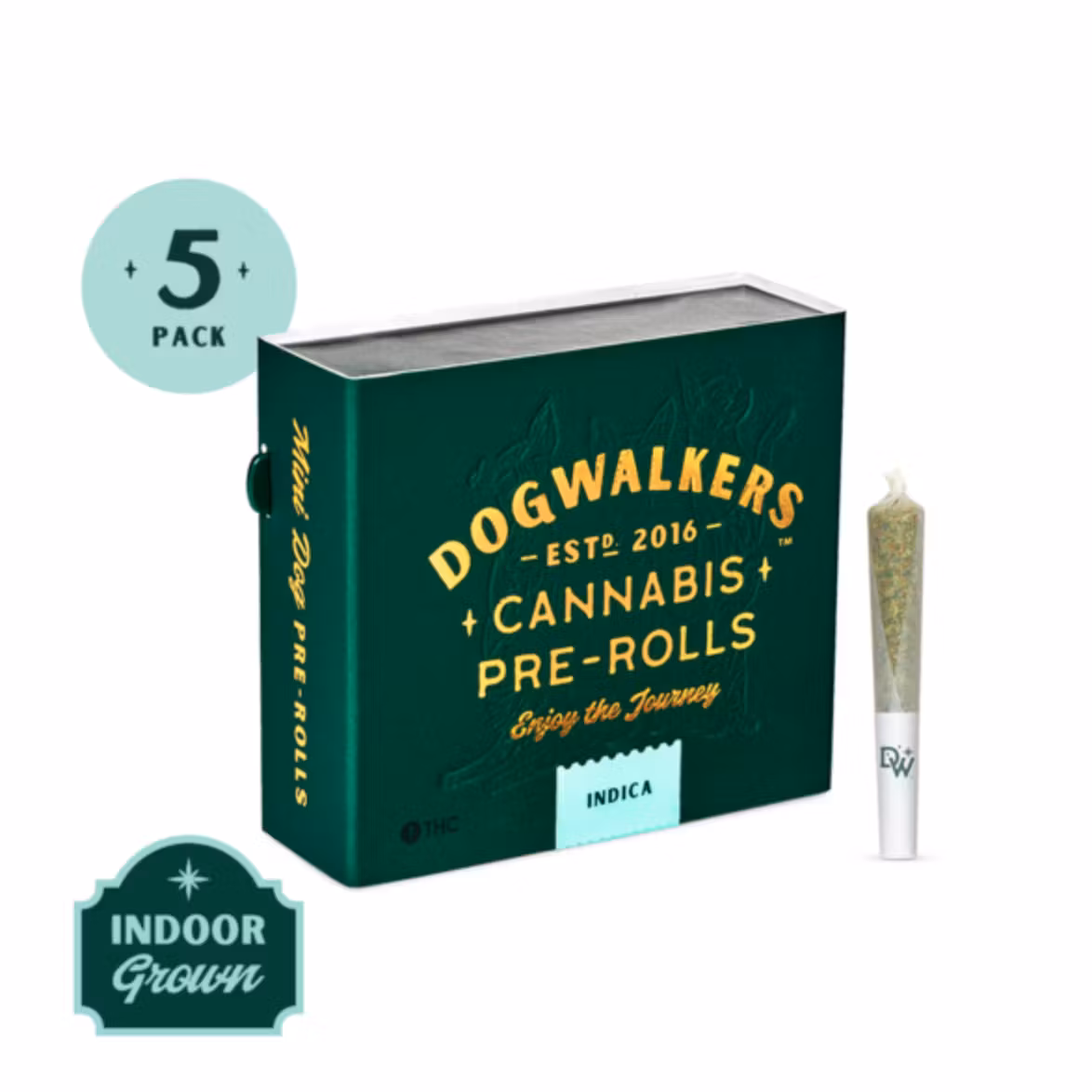 Photograph of product: Dogwalkers - Black Maple (I) - 21.13% - .35g 5pk Pre rolls