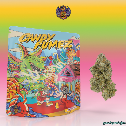 Photograph of Product: Michigander Fire - Candy Fumez - 3.5g