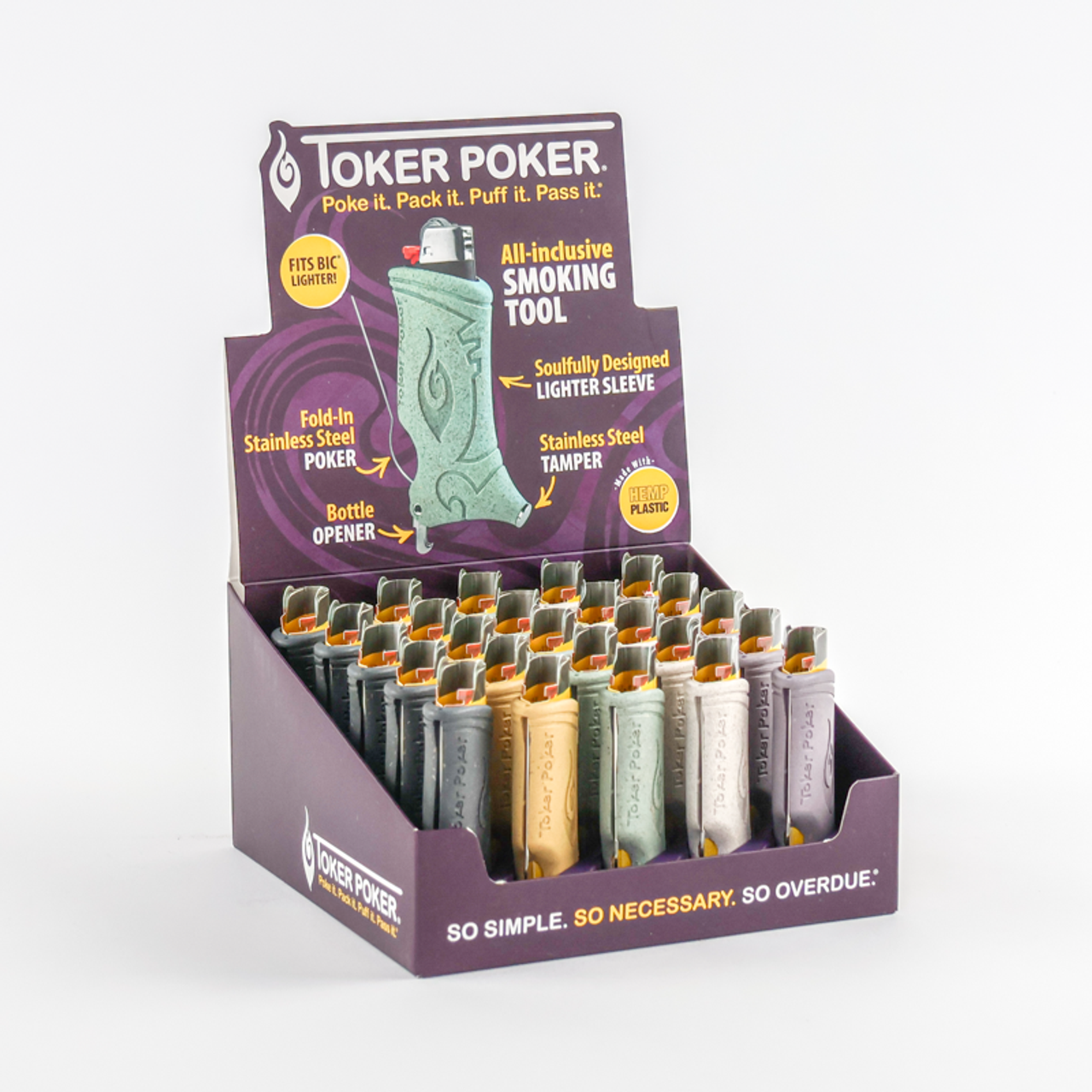 Photograph of product: Toker Poker - Bottle Opener - BIC version - Assorted Colors