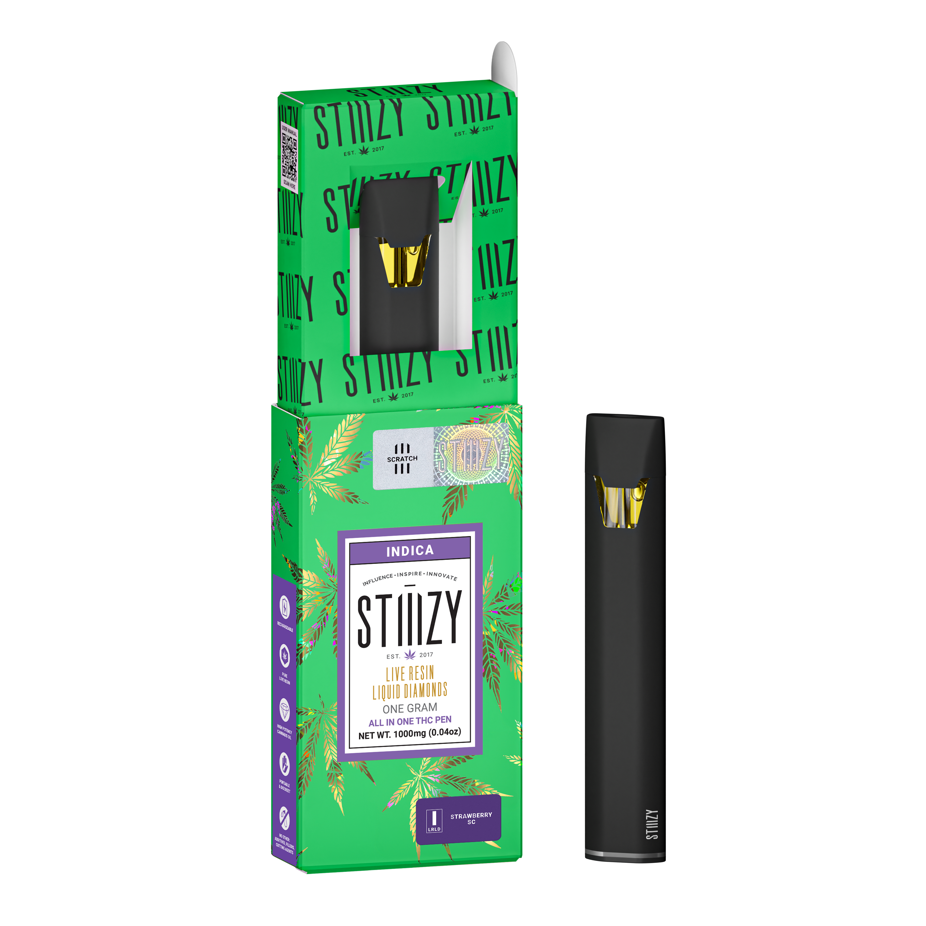 Photograph of product: Strawberry SC | Live Resin Disposable | 1g