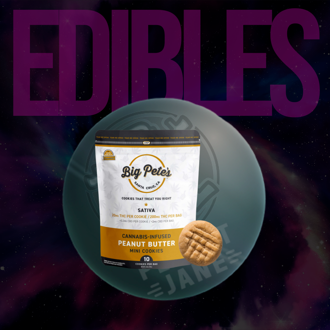 Photograph of product: Big Petes Treats - 200mg Cookies - 10pk - Peanut Butter Oui'd