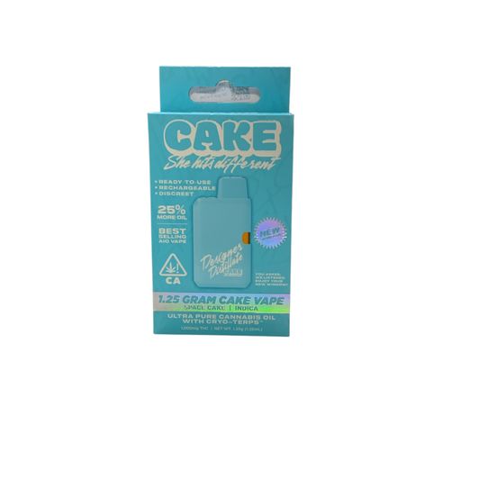 Photograph of product: Cake - Space Cake 1.25g Rechargeable Designer Distillate - 