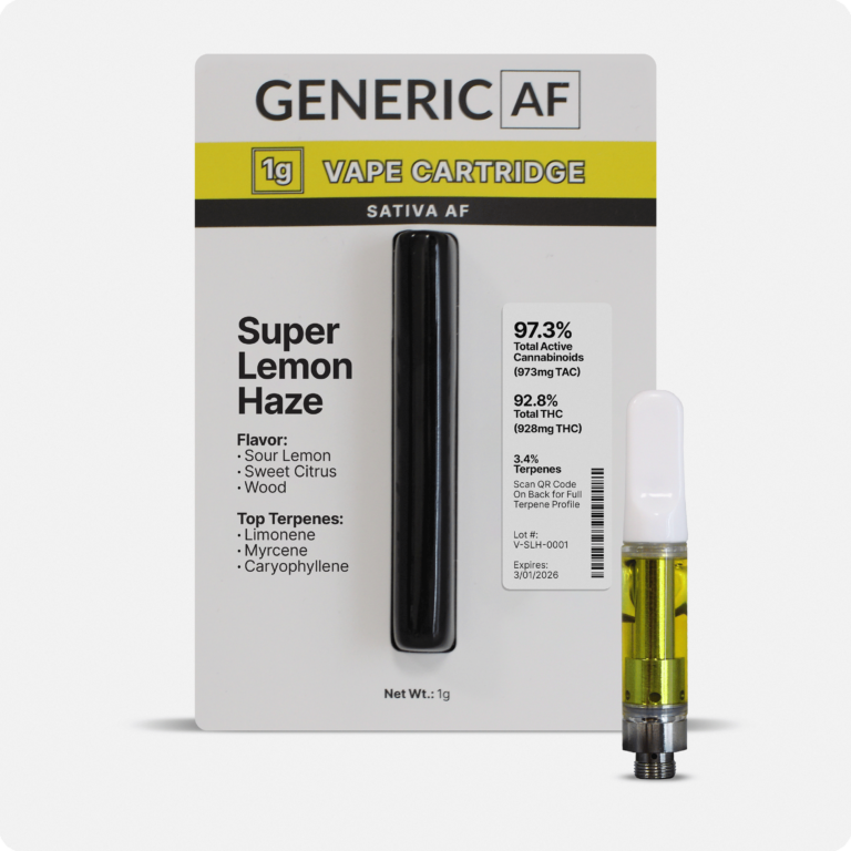 Photograph of product: Generic AF - Super Lemon Haze 510 Vape