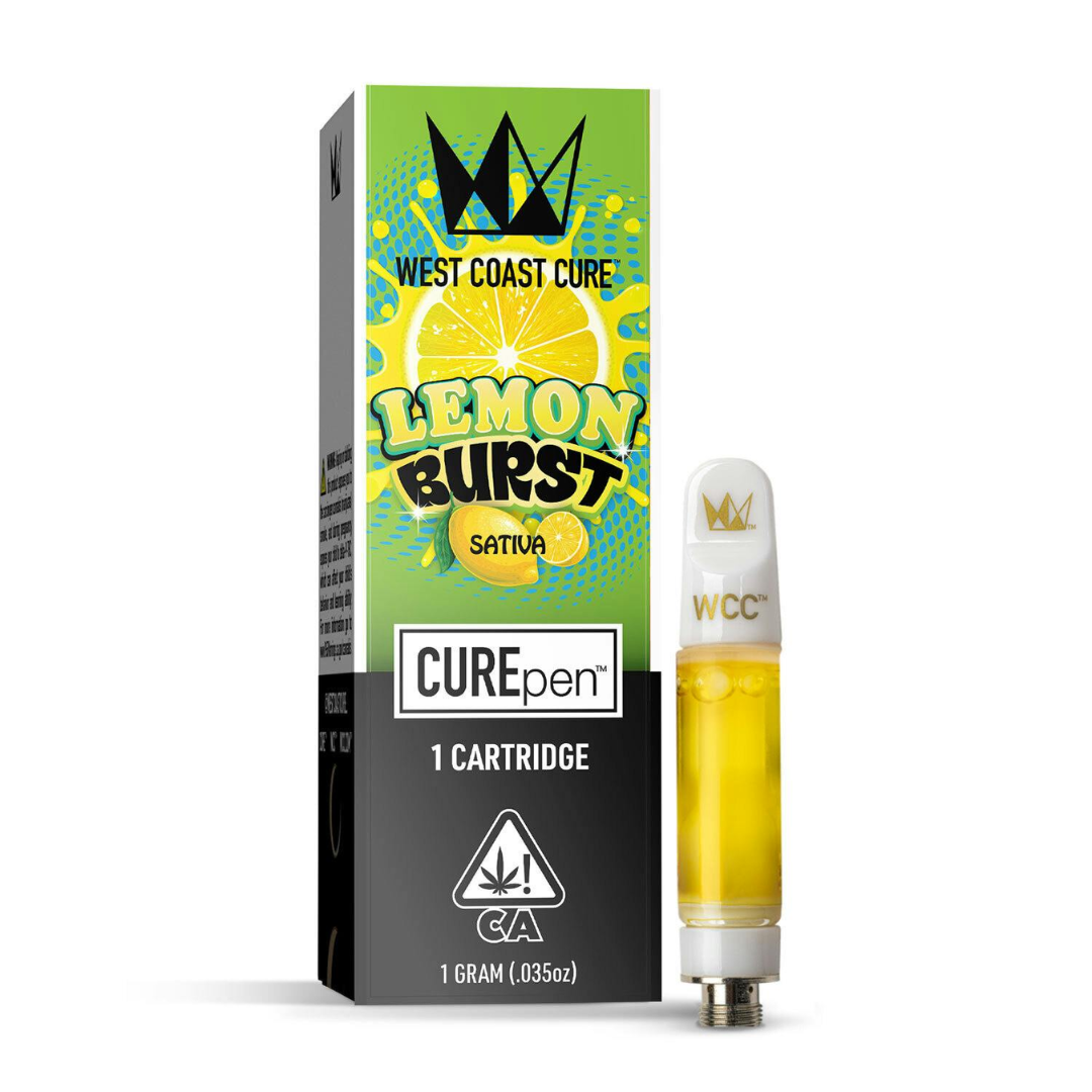 Photograph of product: West Coast Cure - Lemon Burst (Sativa) Cartridge 1g