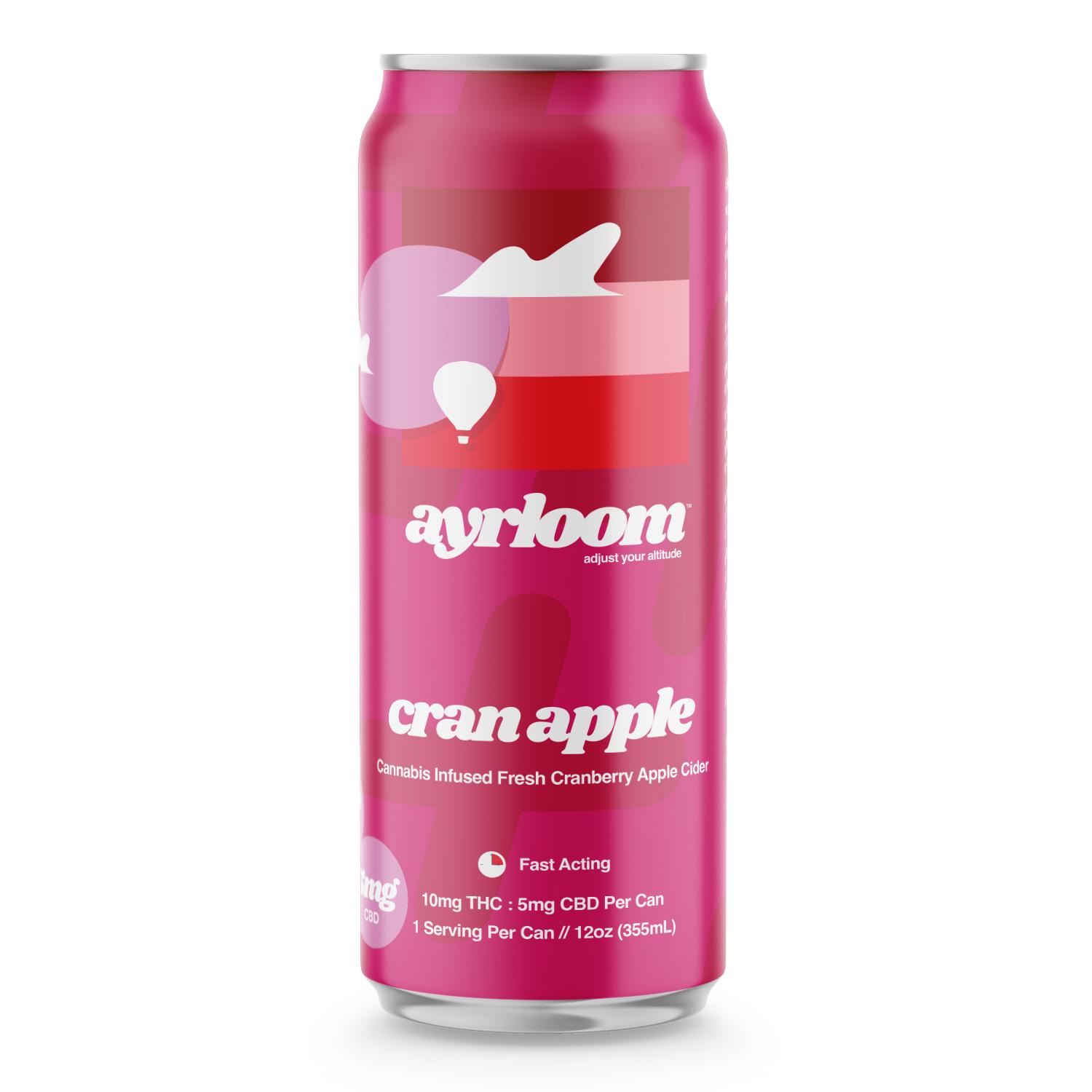 Photograph of product: Ayrloom - Beverage - Cran Apple - 10mg (2:1) (TH-oui:CBD)