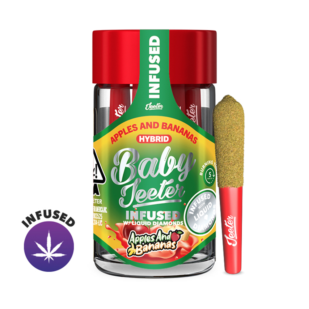 Photograph of product: 5pk Baby Jeeter Apples & Bananas Infused