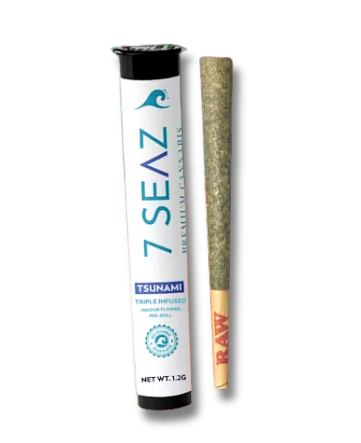 Photograph of Product: 7 SEAZ - Tsunami Cherry Pie Triple Infused Indoor Preroll - 1.2g