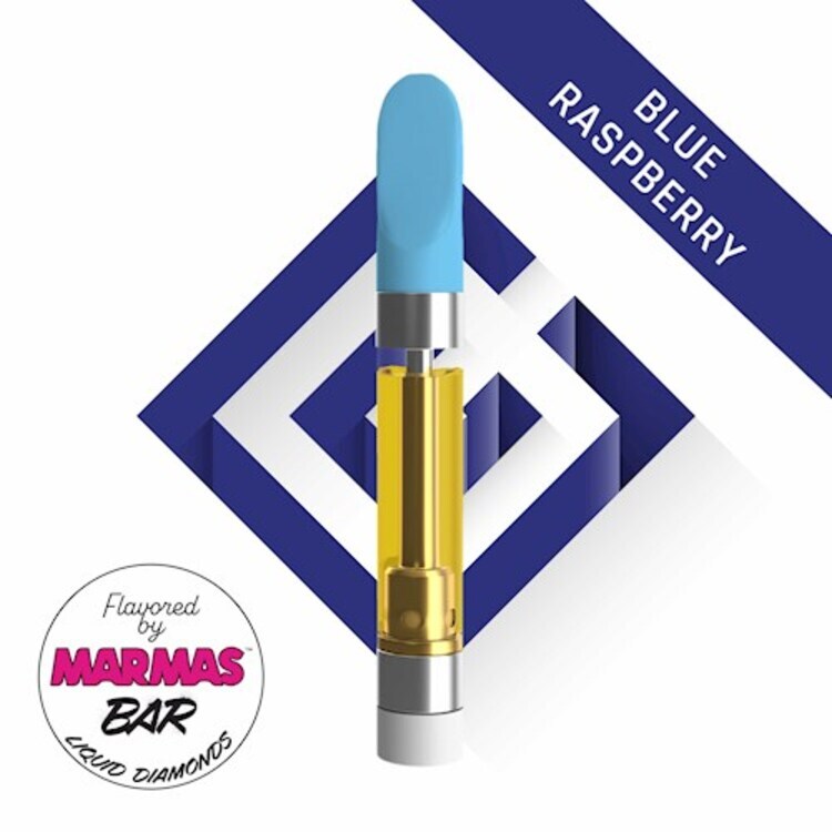 Photograph of product: Blue Raspberry Marmas Bar Liquid Diamond Cartridge | 1g