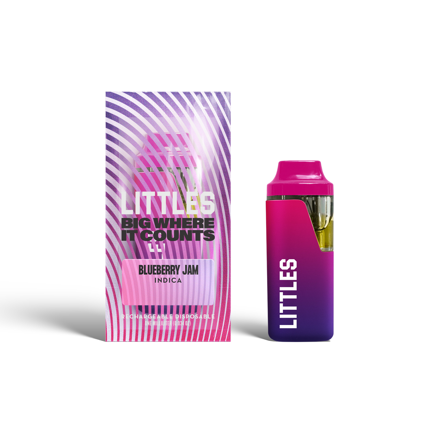 Photograph of Product: Littles Live Resin Blueberry Jam Vape