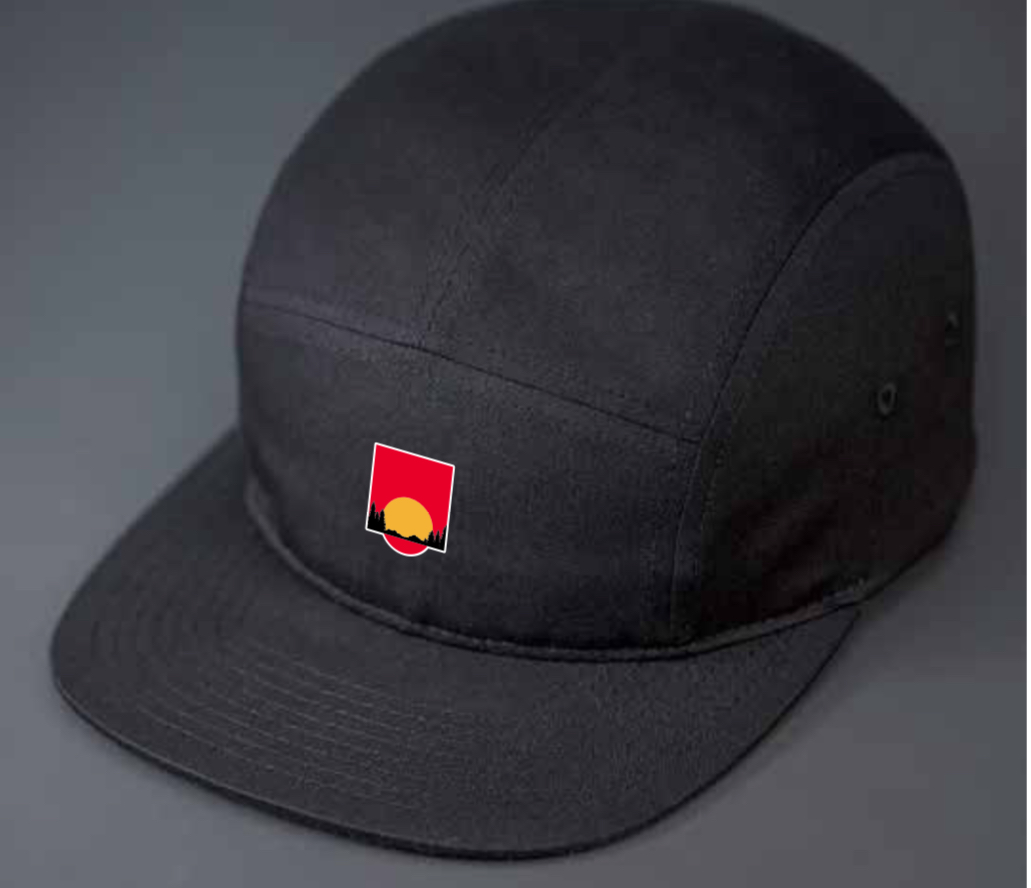 Photograph of product: ECC Sunrise Logo 5 Panel Cap - Black
