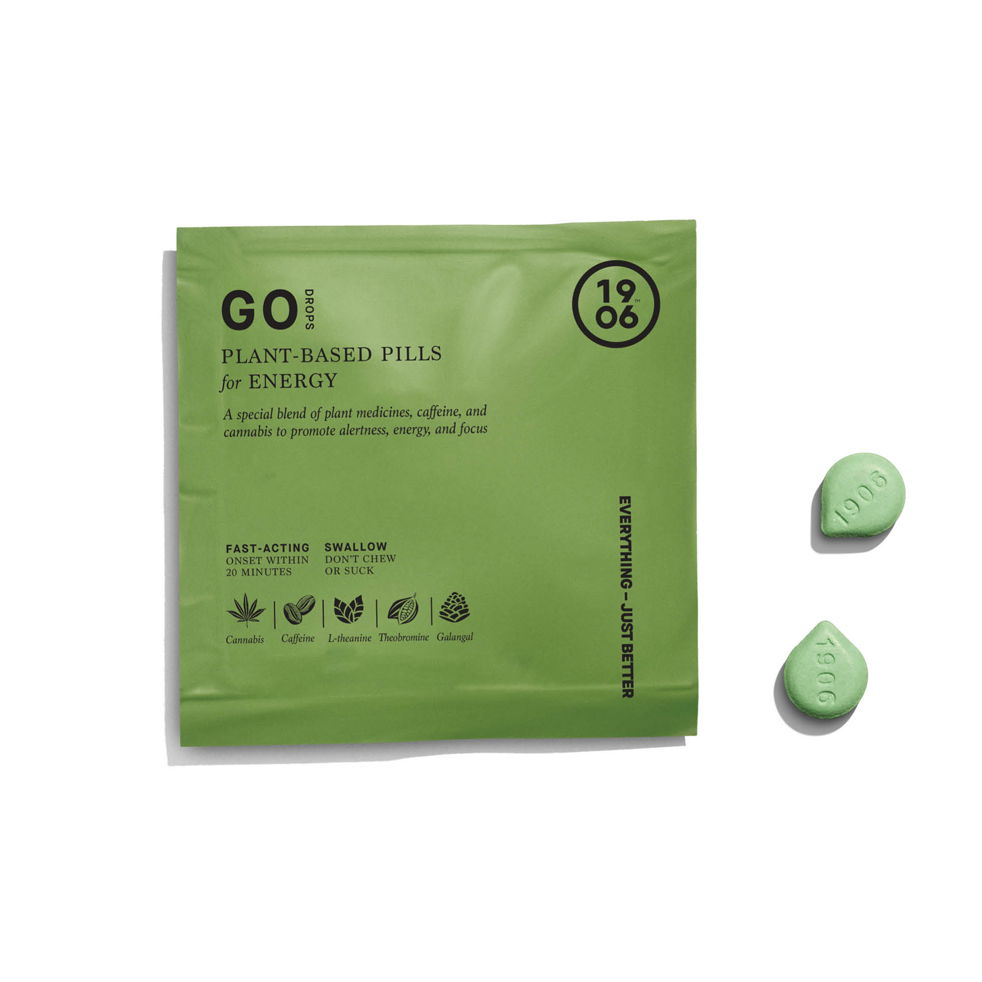 Photograph of product: Go Tablets 2pk (5mg TH-oui, 5mg CBD each)
