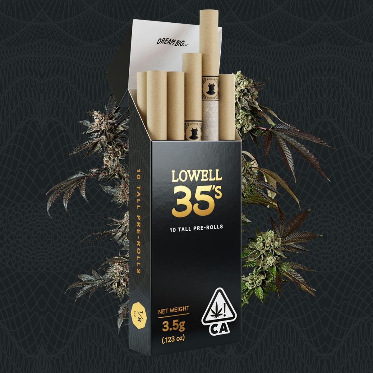 Photograph of product: Lowell 35's Dreamweaver 10pk 3.5g - BOTH - 3.5g - Pre-Roll