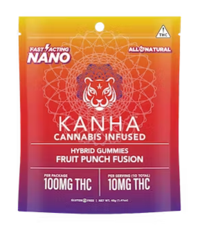 Photograph of product: Gummies - Fruit Punch Fusion Nano Hybrid - 20 Pcs - 100mg