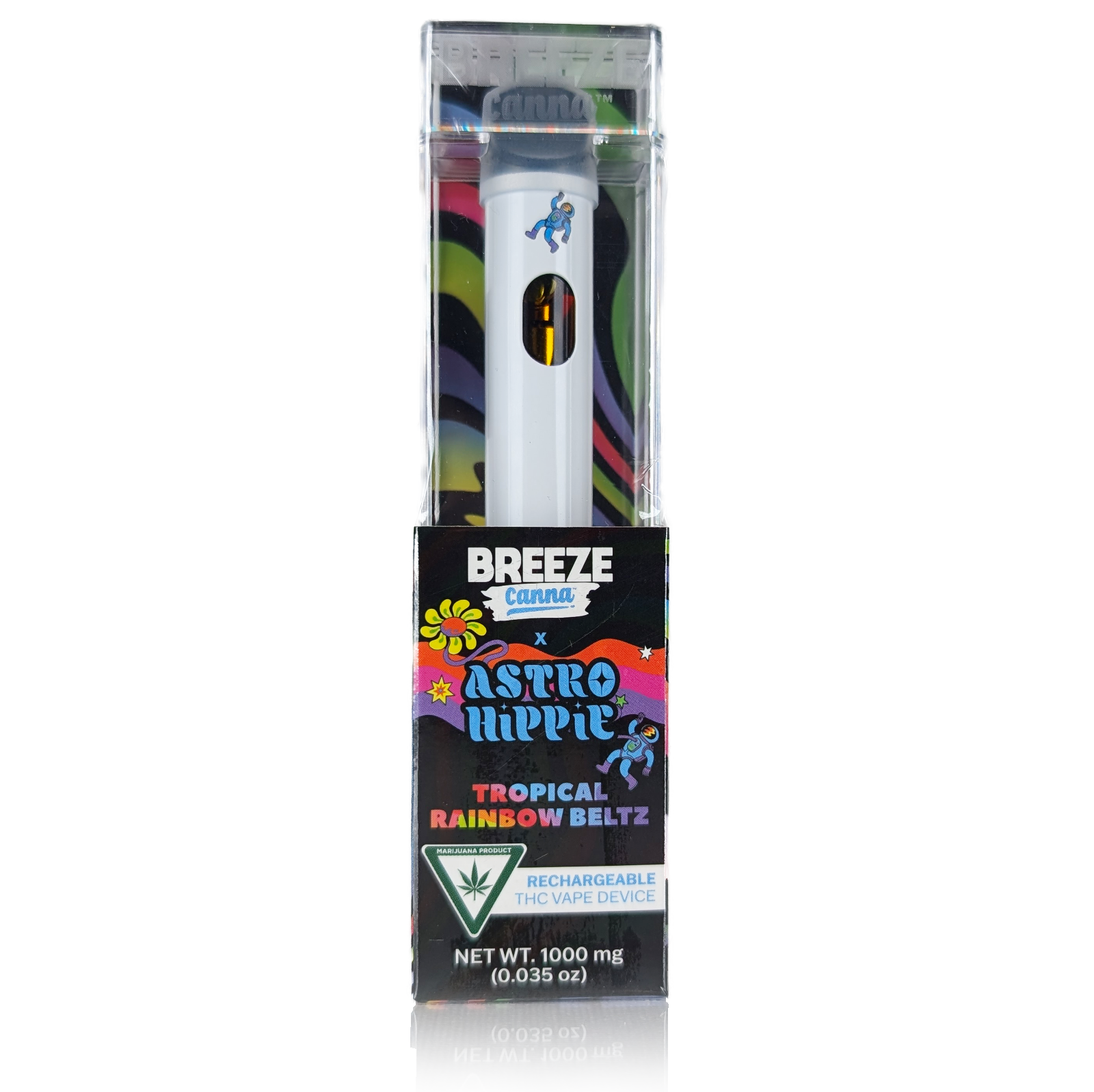Photograph of product: ASTRO HIPPIE : TROPICAL RAINBOW BELTS - DISPOSABLE CATRIDGE