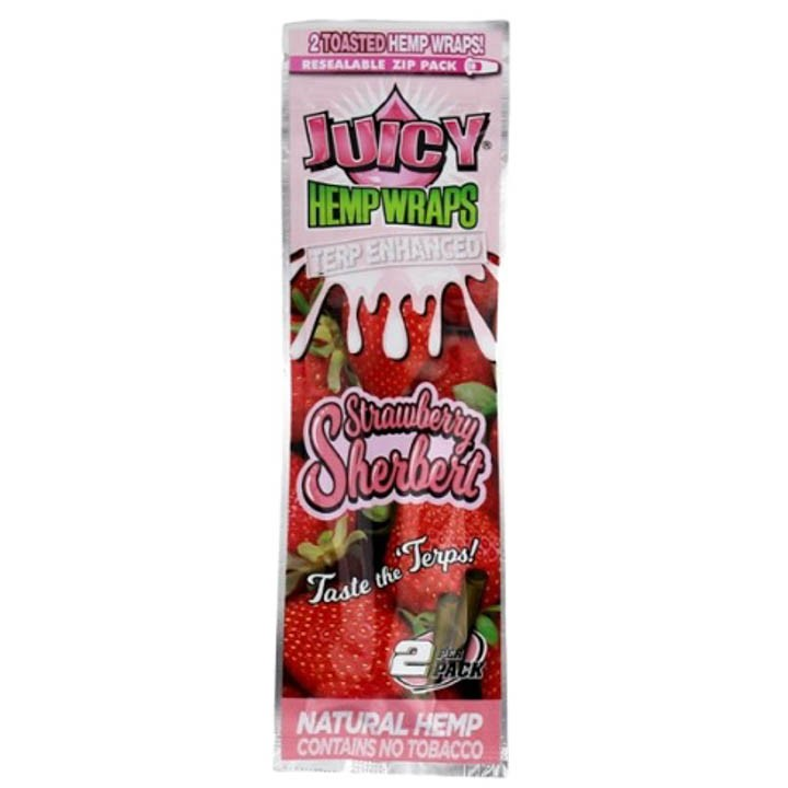 Photograph of product: Juicy Jays | Hemp Wraps-Strawberry Sherbert