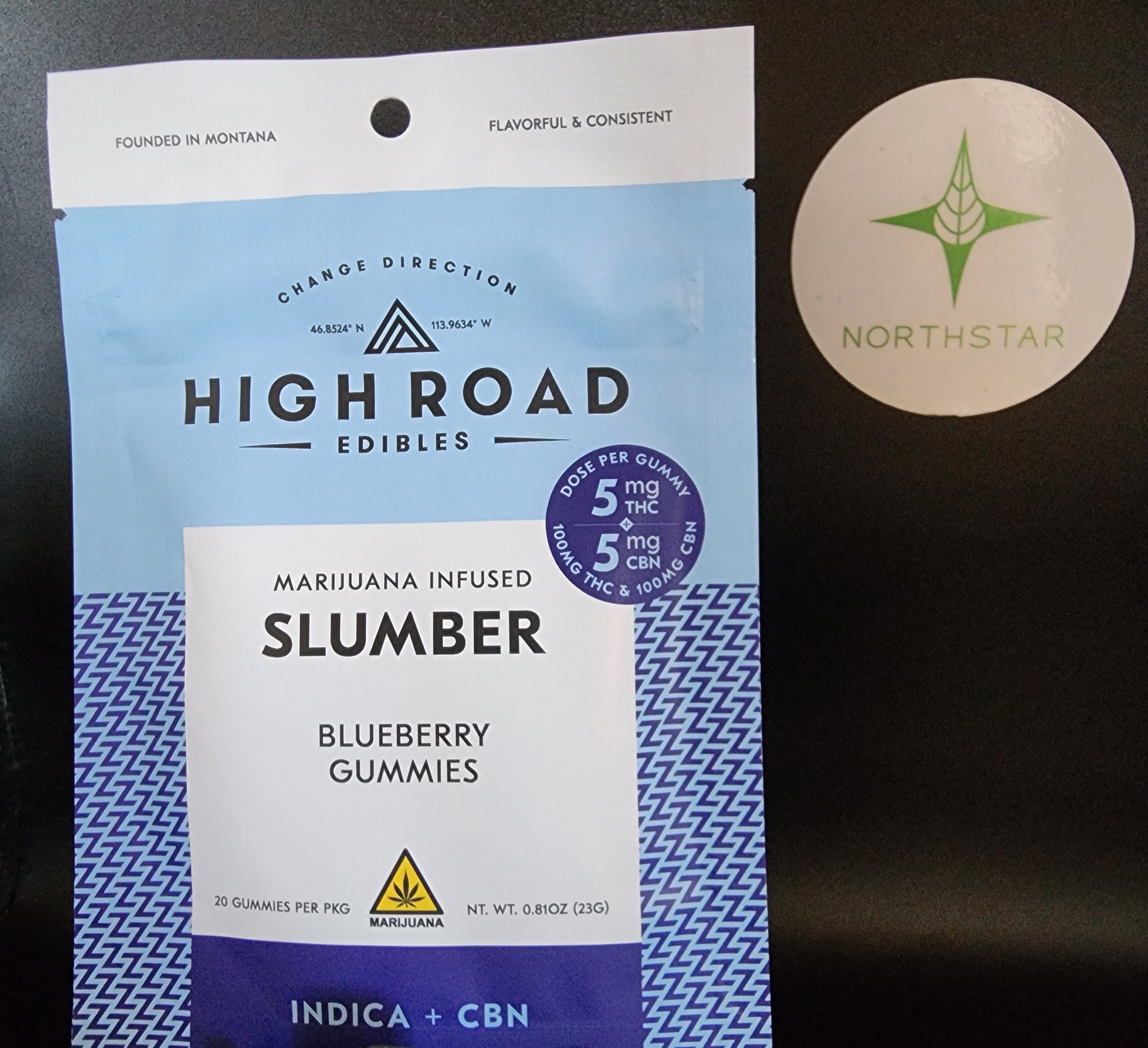Photograph of product: 1:1 CBN Slumber Gummies - High Road Edibles