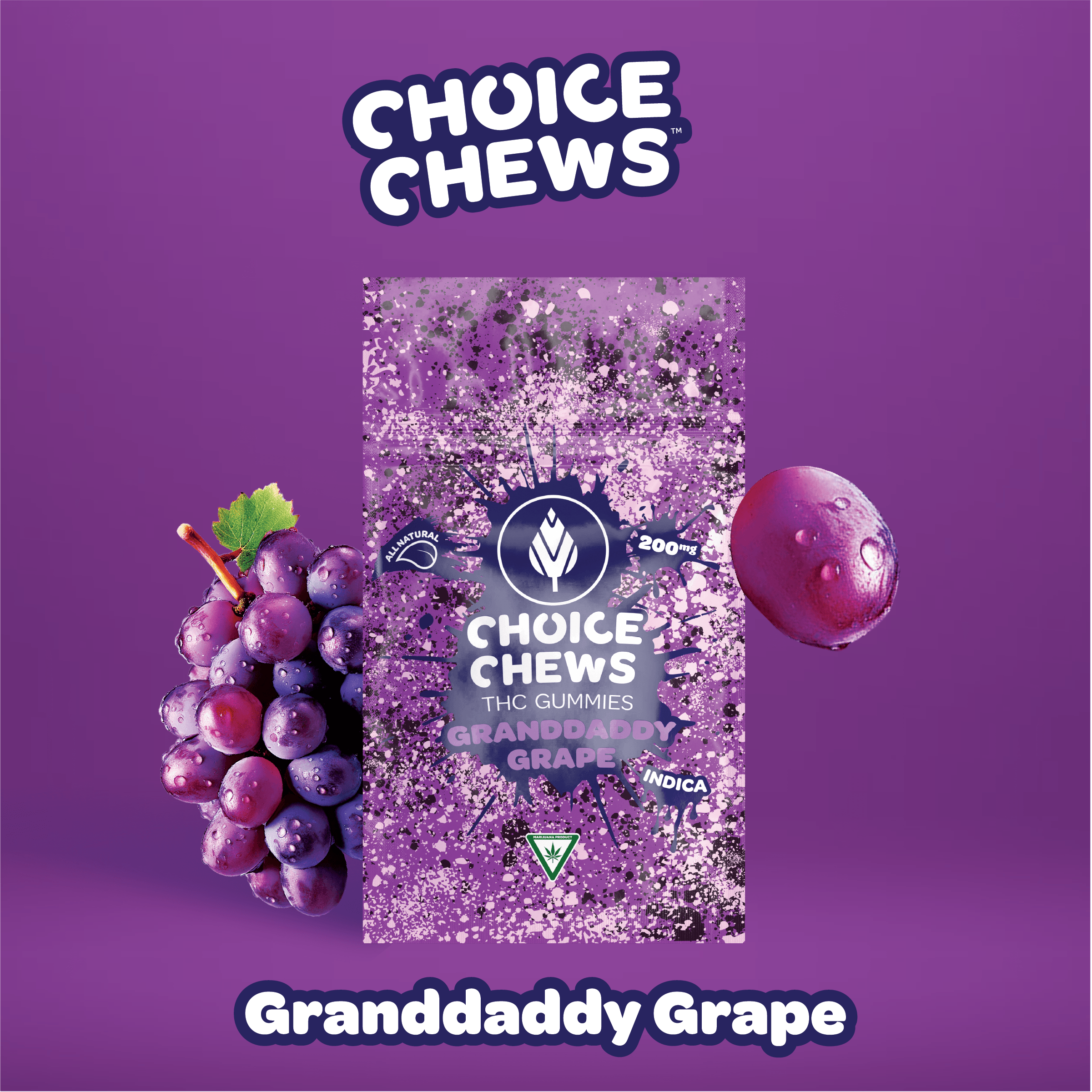 Photograph of product: Grandaddy Grape I 100mg (10pk)