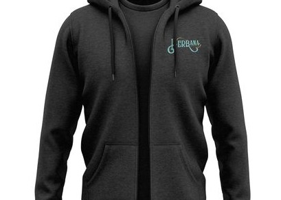 Photograph of product: Herbana Black Zip-Up Hoodie (L)