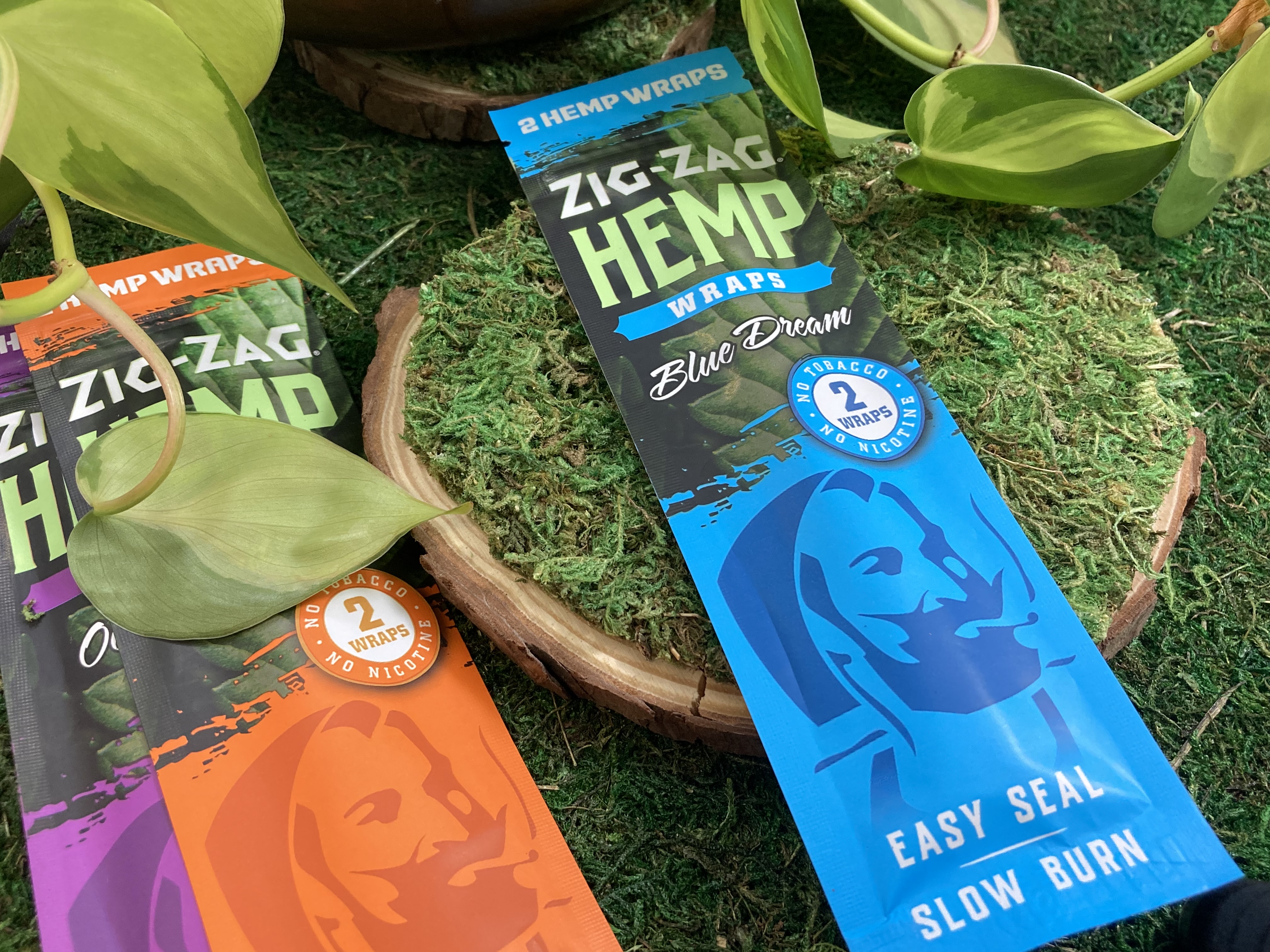Photograph of product: Zig Zag Hemp Wraps Blue Dream 2pk