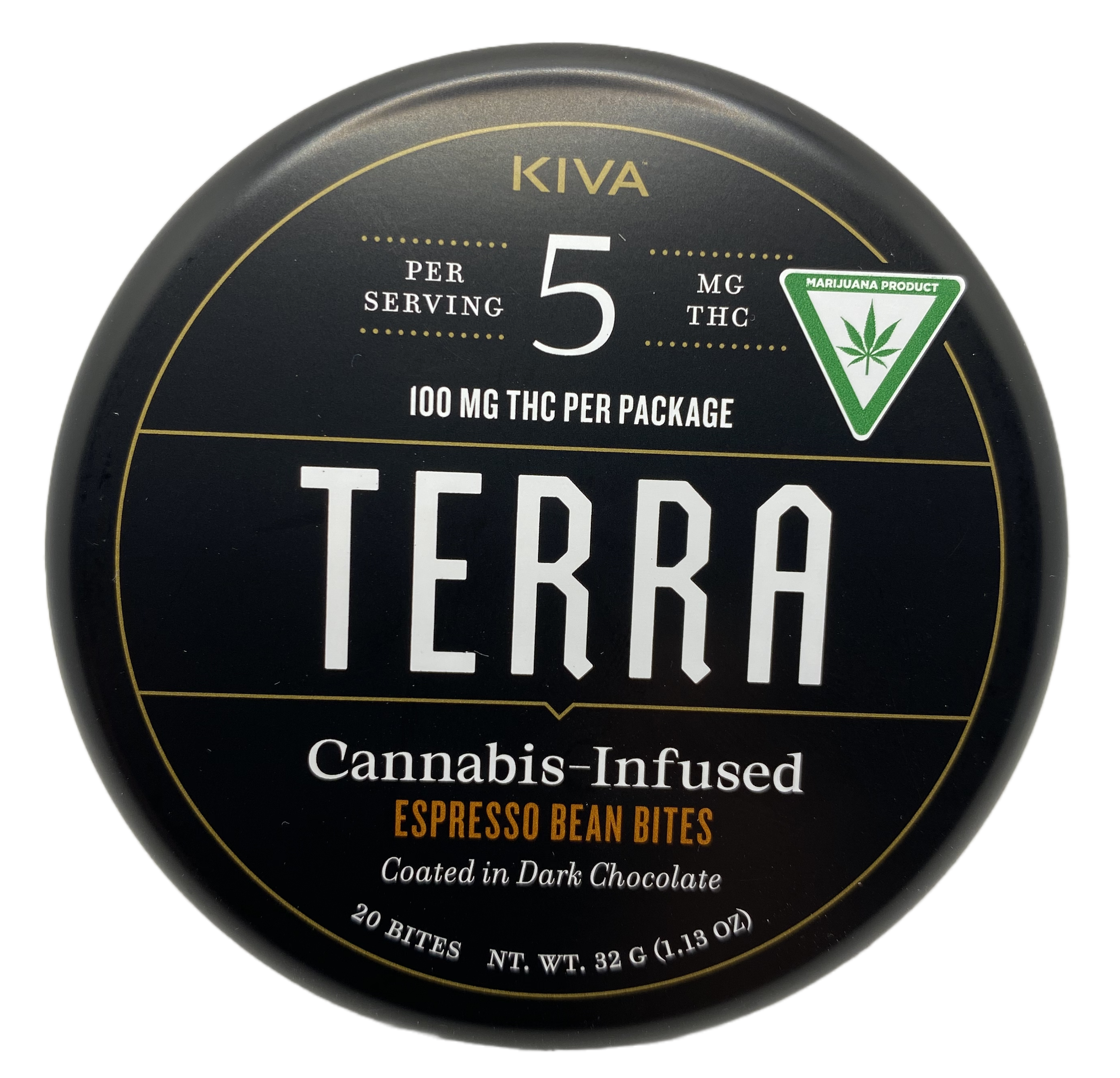 Photograph of product: Terra Bites | Espresso | Chocolate Edible | 100mg TH-oui