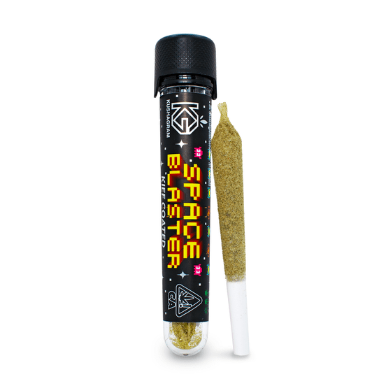 Photograph of product: Space Blaster Infused Pre Roll 1.2g - 