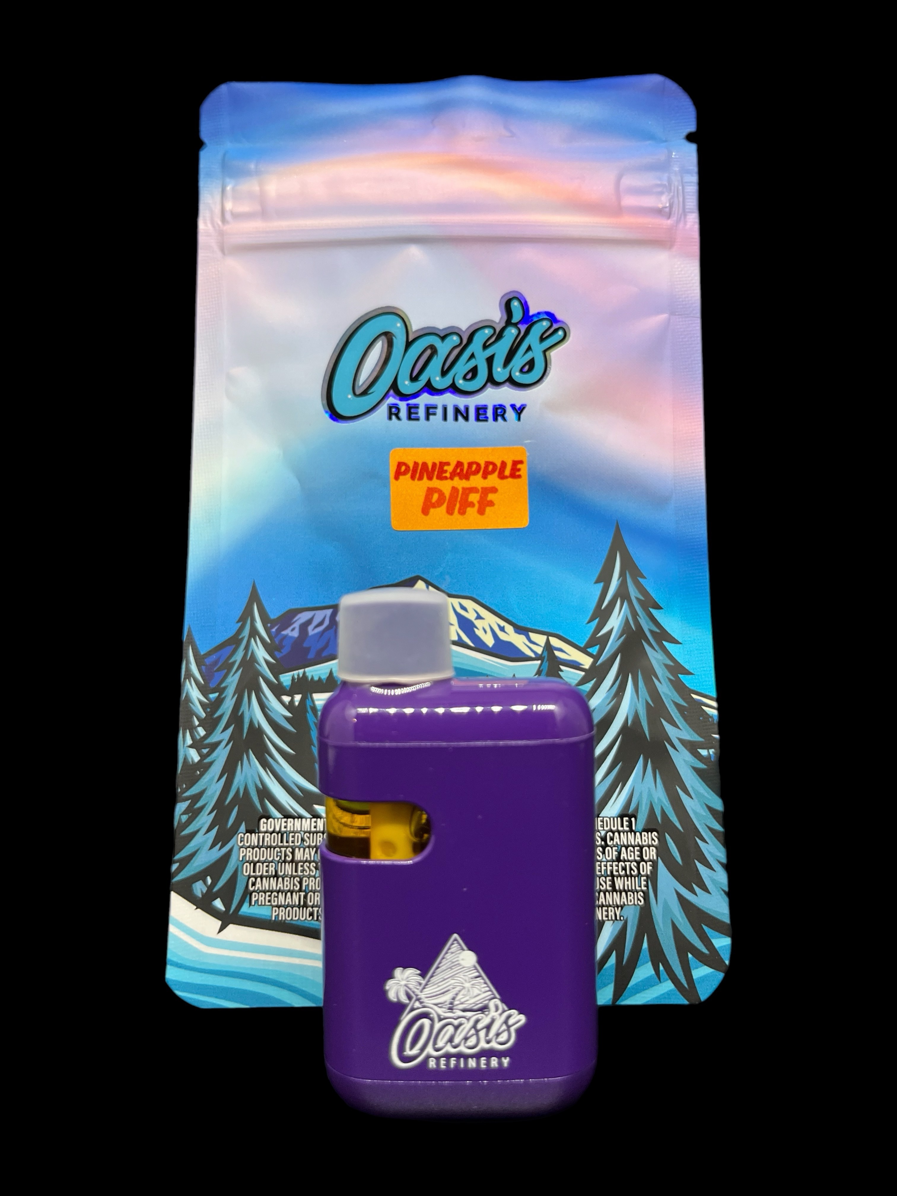 Photograph of product: Oasis Refinery: Pineapple Piff Live Resin Disposable