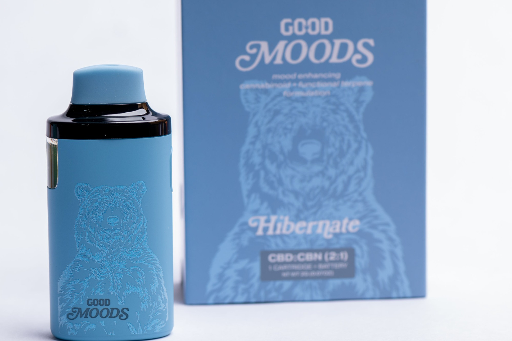 Photograph of product: *Moods* 2:1 Hibernate CBD/CBN 2g Disposable