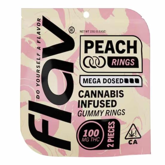 Photograph of product: Flav - Macro Ring - Peach - 100mg - 