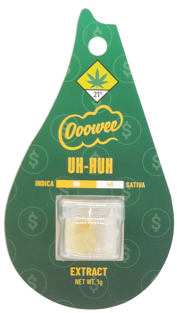 Photograph of product: Ooowee CON Uh Huh Hydrocarbon Extract Sugar Wax 1g