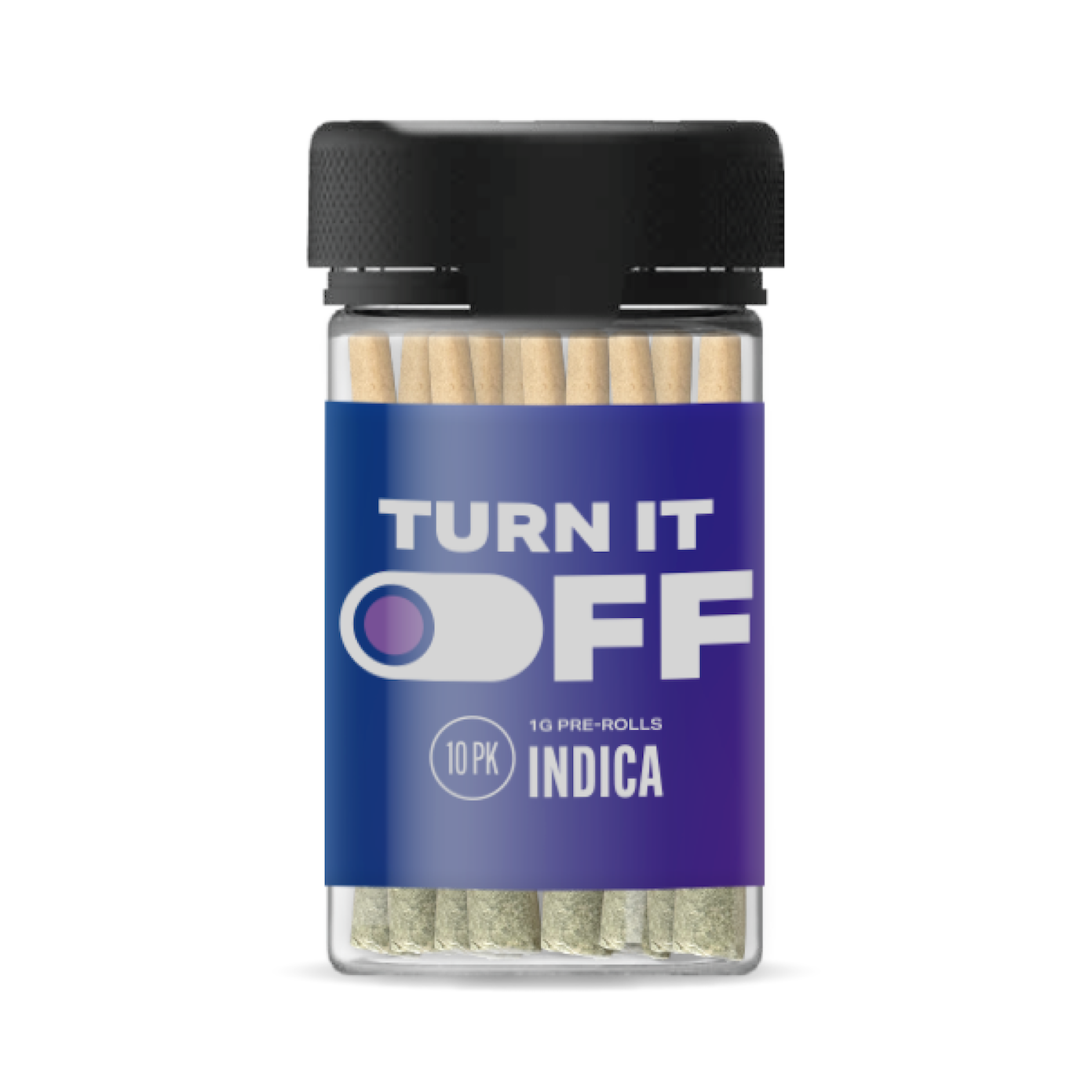 Photograph of product: KAI Turn Off Brass Knuckles Pre-Roll 10 Pack | 10 x 1g