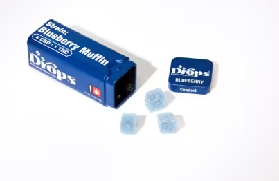Photograph of product: 200mg CBD 20pc 4:1 Blueberry - Jellies - Drops